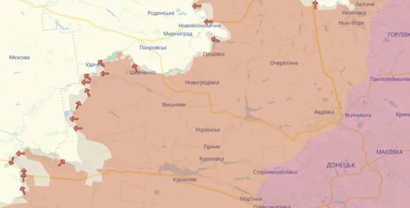 DeepState: Руснаците напредват на две направления