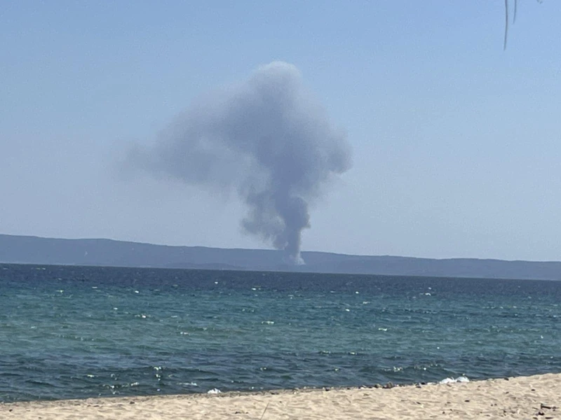 Голям пожар на втория ръкав на Халкидики
