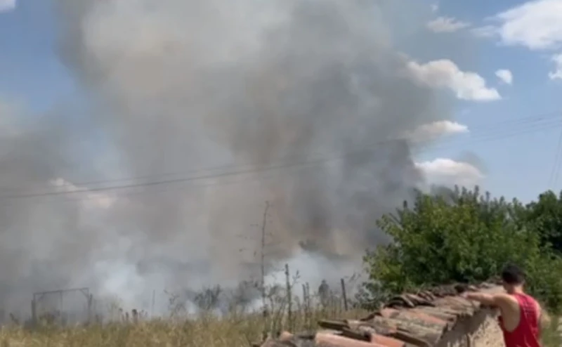 Пожар в пловдивско село
