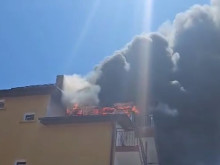 Голям пожар избухна в Приморско