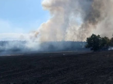 Пожар близо до база за горива в Пазарджишко