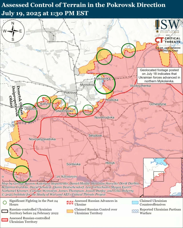ISW: Украинската армия напредва на една от най-горещите фронтови линии