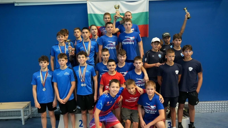 Златно поколение: Юношите на ПК "Пловдив 2019" триумфираха на Държавното по плуване