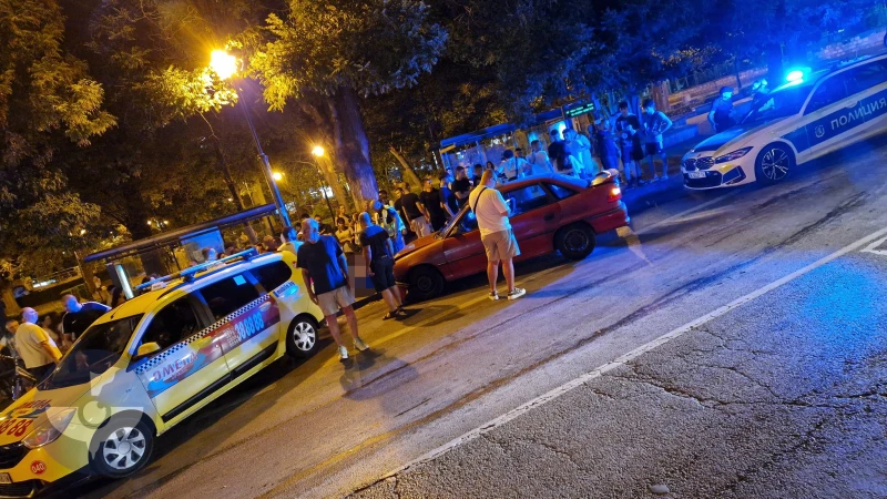 Верижна катастрофа в центъра на Варна