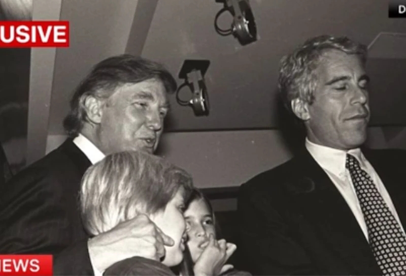 Снимки от 1993 г. показват как Джефри Епстийн е присъствал на сватбата на Тръмп