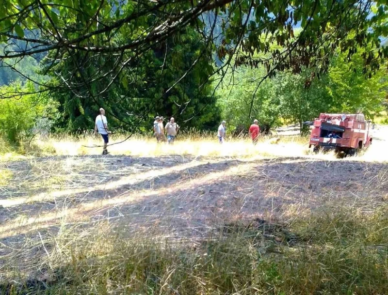 Три екипа на пожарната и доброволци гасиха пожар в Момчиловци