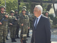 Благоевград, в присъстивието на министър Запрянов, посрещна българските военни от Косово