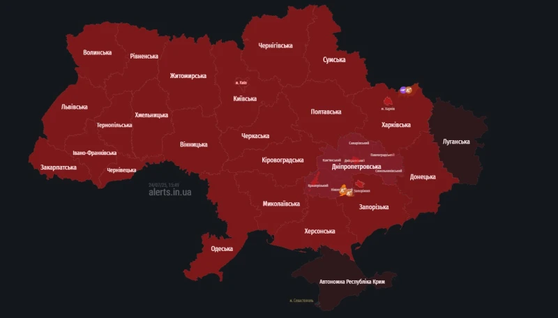 В Украйна е обявена мащабна въздушна тревога, Русия вдигна във въздуха МиГ-31К