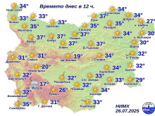 Само 29 градуса в любимо на хиляди наше градче