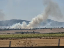 Пореден пожар край АМ "Тракия"!