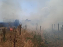 Заради пожара край Кюстендил спряха временно влаковете