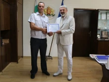 Директорът на пожарната в Русе комисар Светослав Войчев бе отличен с грамота