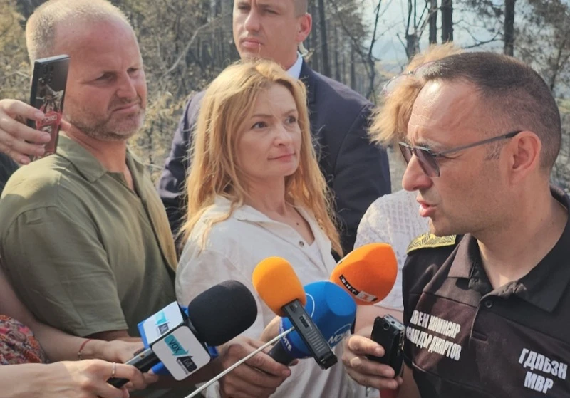 Комисар Джартов с последни данни за пожара в Пирин и евакуацията в село Плоски