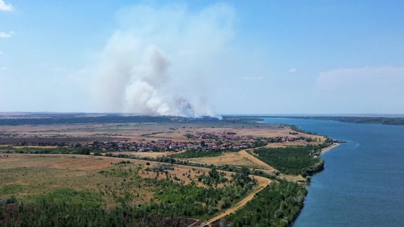 Пожар близо до Лом!