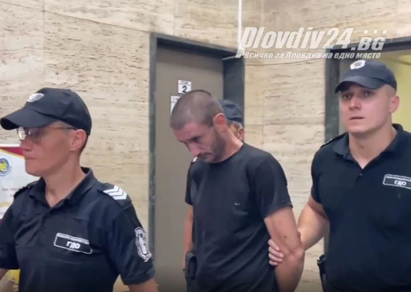 Окован с белезници Никола се изправи пред съда, за да отговаря за побоя над приятеля си