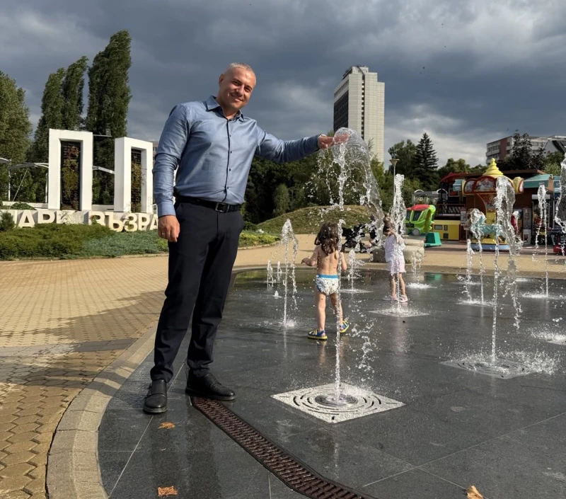 Фонтанът в парк "Възраждане" в столицата отново работи