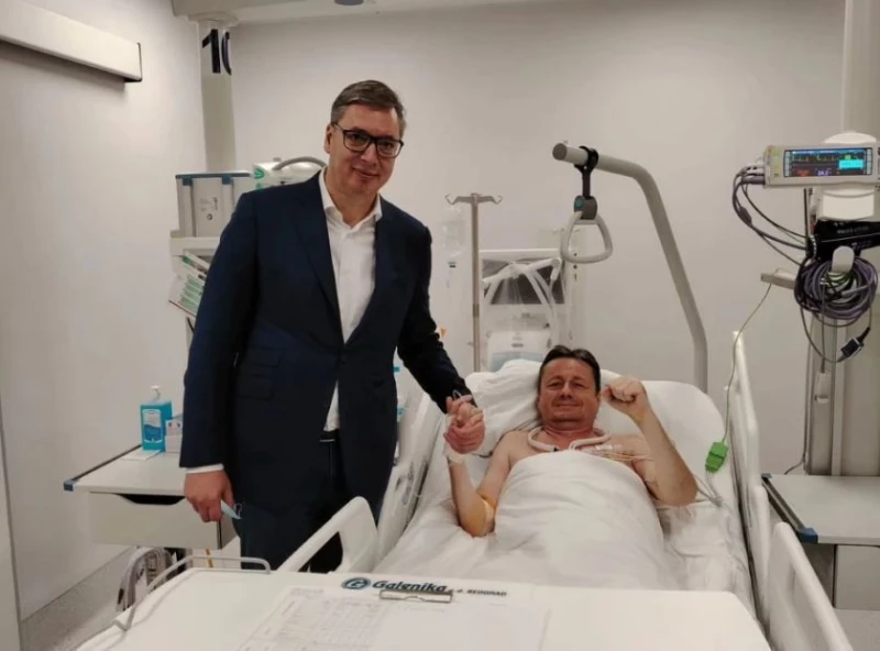 Вучич посети Дарко Глишич в болницата