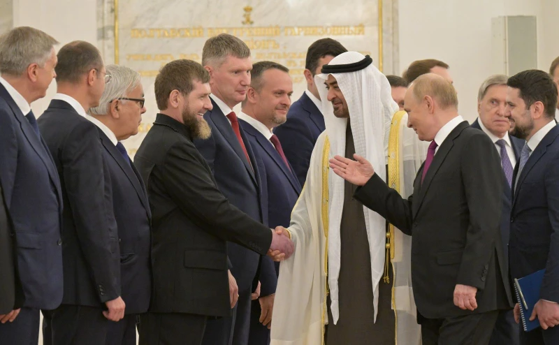 Кадиров бе част от руската делегация при преговорите на Путин с президента на ОАЕ