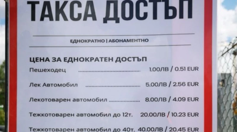 Сигнал: Фирма затвори общинска улица в Божурище, събират такси от преминаващи пешеходци, коли и камиони