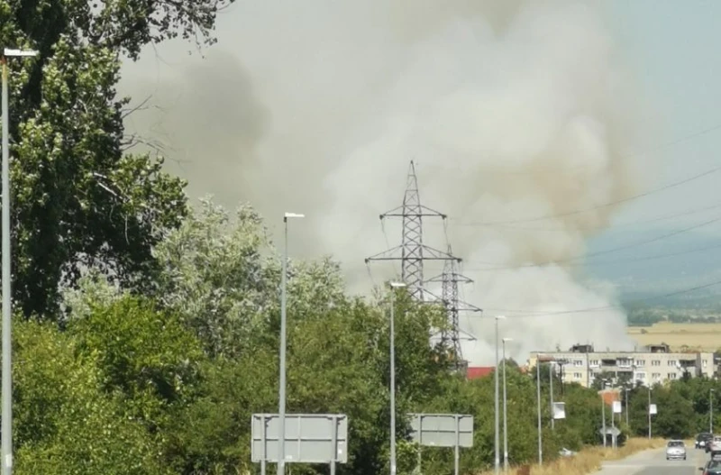 Пожар избухна в Гара Елин Пелин