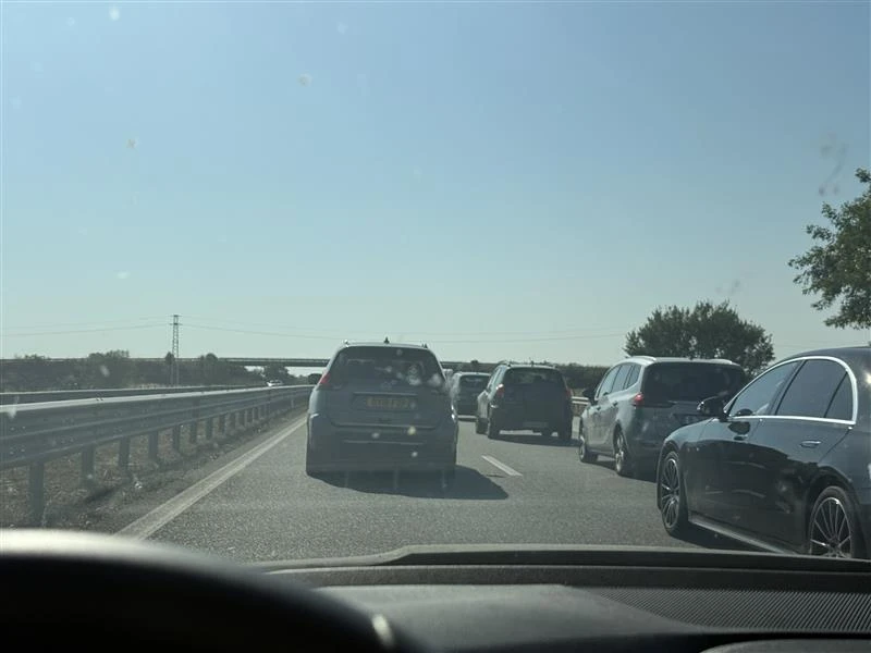Нова катастрофа на "Тракия": Колоната от автомобили е километрична