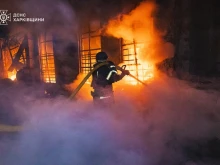 Дрон атакува украински пожарникари, докато гасят пожар в Запорожка област