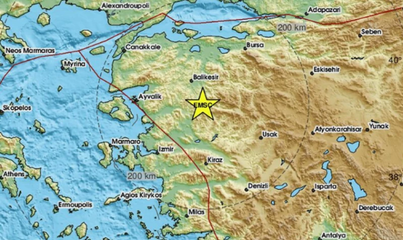 Земетресение с магнитуд 4.3 в Западна Турция