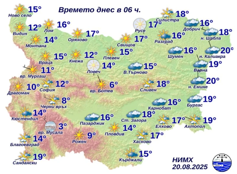 Едва 10 градуса са регистрирани тази сутрин в наш град