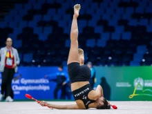 Стилияна Николова и Ева Брезалиева с подиум тренировка преди старта на Мондиала