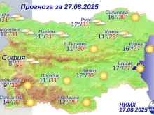 Очаква ни слънчева сряда, температурите тръгват нагоре