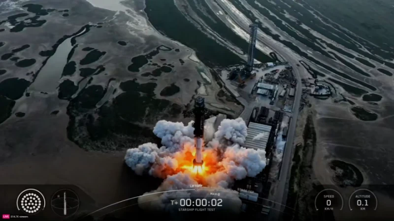 SpaceX успешно приключи 10-ия тестов полет на Starship
