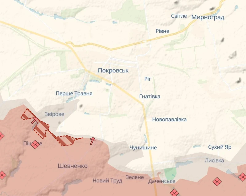 Deep State: Руснаците напредват около Покровск и близо до Малеевка, "сивата зона" при Новоселовка се разширява