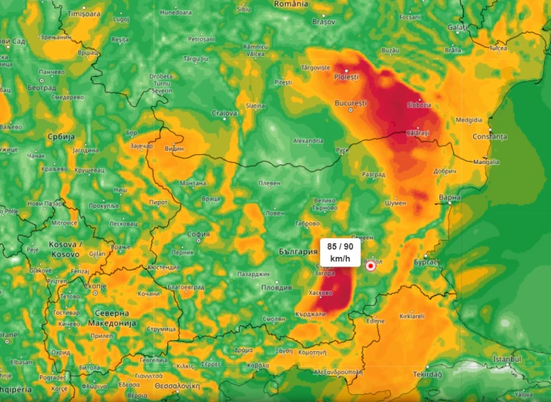 Meteo Balkans с предупреждение: Вижте какво идва към Североизточна България!