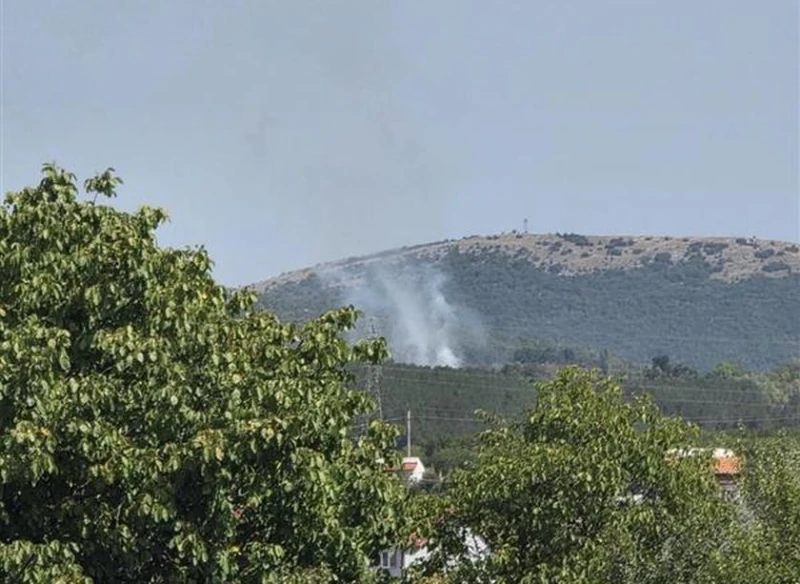 Пожар бушува край село Делчево