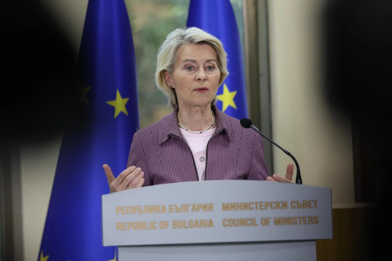 Предполагаема руска намеса е довела до инцидент със самолета на Урсула фон дер Лайен в България