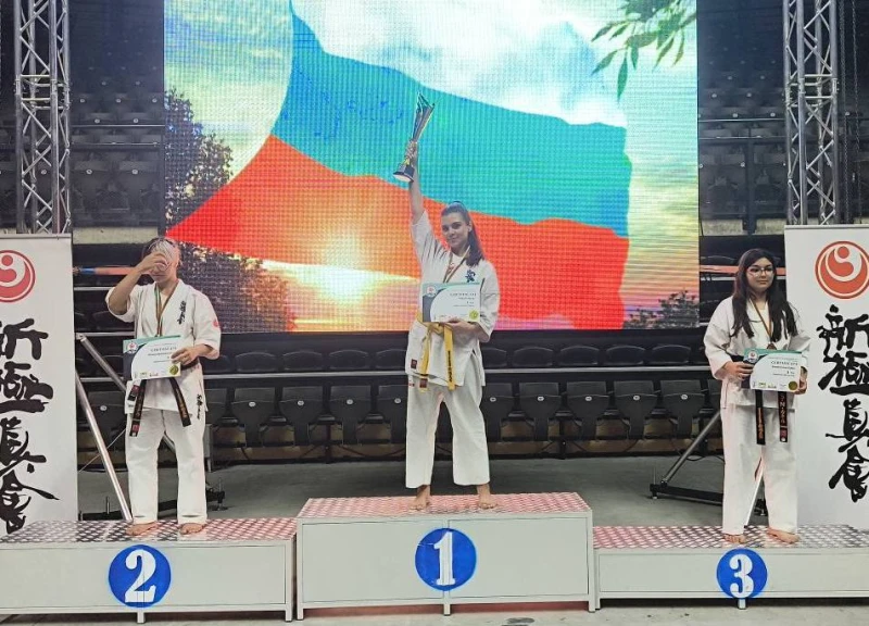 Никол Велева от СК "Хамон доджо" (Асеновград) стана балкански шампион по карате