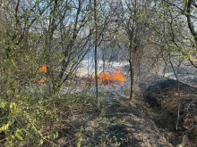 Пожарникарите се справиха с огъня във Велико Търново, вижте снимки