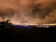 Голям пожар избухна в Карнобатско, кметът обяви частично бедствено положение