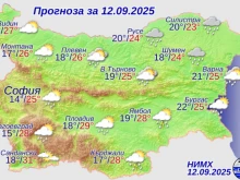 Облаци, дъжд и вятър, температурите днес падат