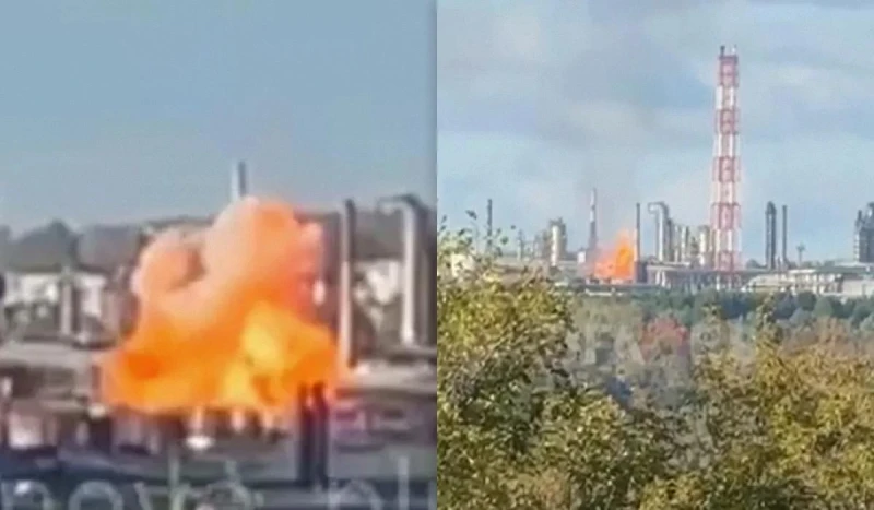 Украински БпЛА удариха руския град Уфа, запали се нефтопреработвателния завод "Башнафта-Новойл"