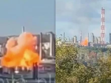 Украински БпЛА удариха руския град Уфа, запали се нефтопреработвателния завод "Башнафта-Новойл"