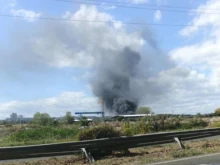 Ето какво горя в Южната промишлена зона на Бургас