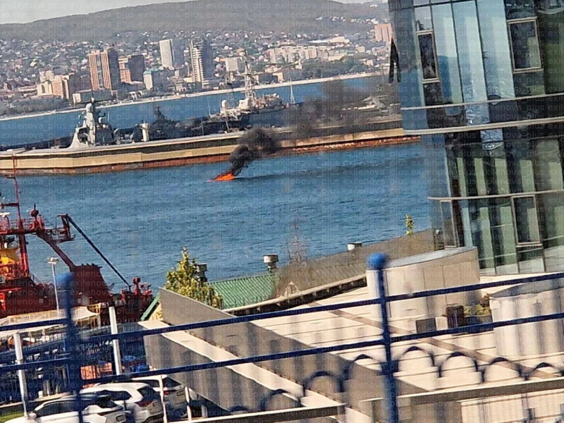 Дронове удариха базата на Черноморския флот в Новоросийск