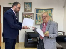 Заместник-кметът Пламен Панов се срещна с носителя на награда Христо Г. Данов