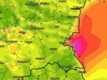 Meteo Bulgaria: Обръщаме внимание на лилаво-бялото петно
