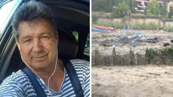 Това е багеристът герой, жертвал се по време на потопа на Елените