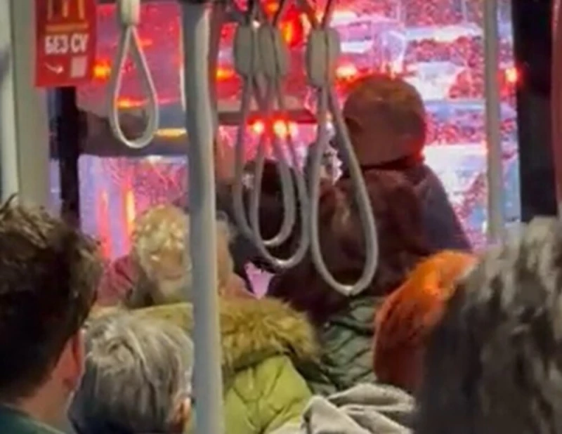Бой в градския транспорт на Пловдив