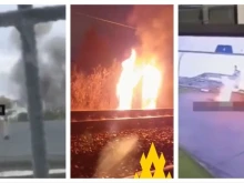 Масиран удар срещу Русия: Дронове поразиха жп линия в Ростов, експлозии в Белгород, пожар в Курска област