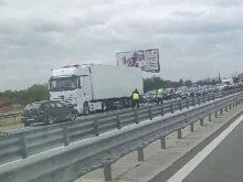 Катастрофа на АМ "Тракия" до Пловдив, задръстването е километрично