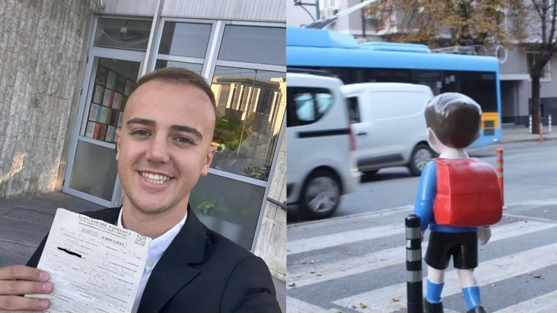 Глобиха студента, поставил фигури на деца на опасни пешеходни пътеки в София 